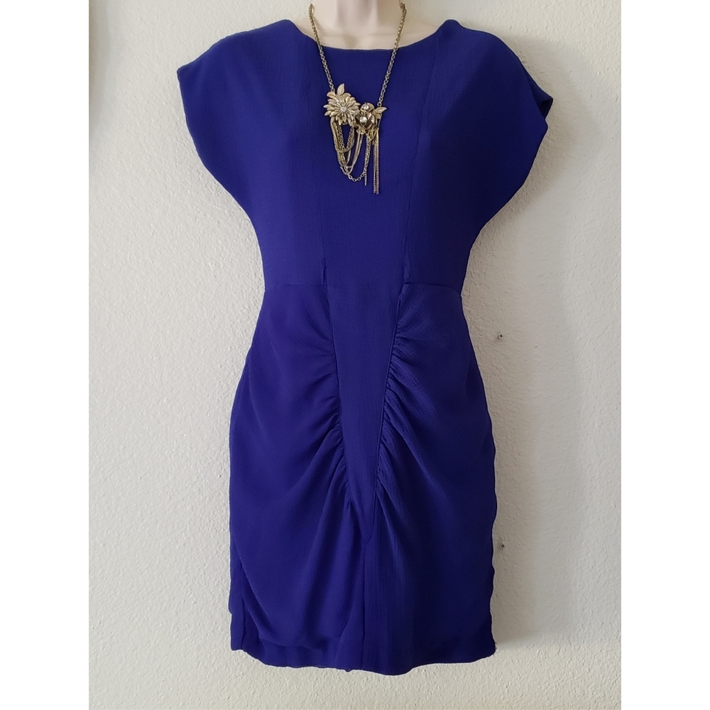 Silence and Noise Royal Blue Backless Mini Dress